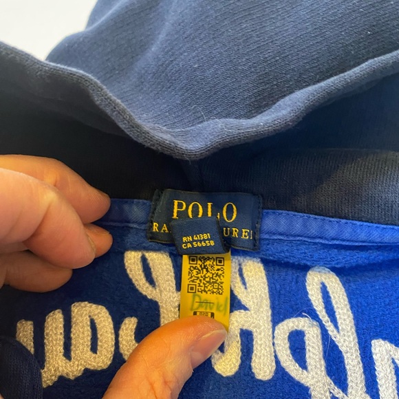 Polo Ralph Lauren Polo Team Full Zip Cotton Jersey Hoodie Toddler Boy Size 4T - Picture 16 of 16